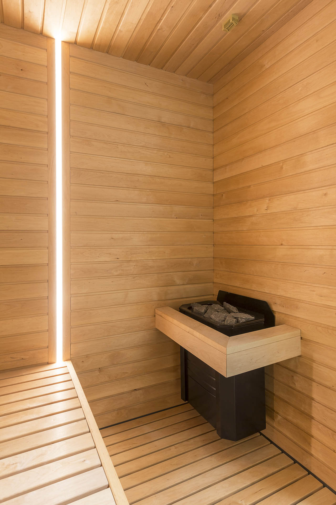 Intérieur du Sauna intérieur Varia vendu par Aqua éruptions